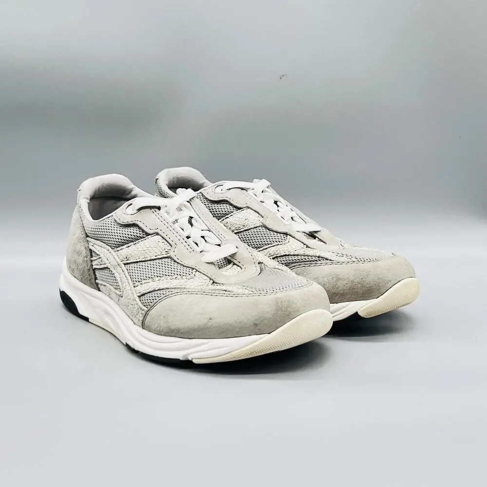 SAS Shoes Womens 8 Gray Suede Tripad Comfort Lace Up Walking Sneakers Casual